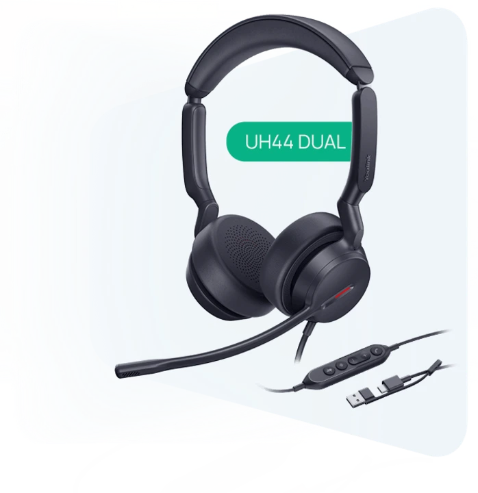 Yealink UH44 USB Wired Dual Headset